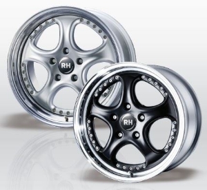 Bild von 18x10.5 RH Cup AL 3tlg. silber-poliert, 5x(98) bis 130 (4x98+100)