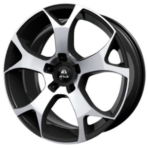 Bild von 22x11.5  Ghost 5 schwarzmatt/front-poliert (diamond-black), 5x110-130 (4x98-114 /5x98-130)