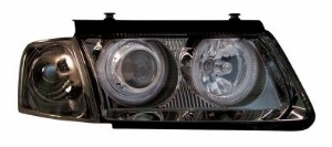 Bild von Scheinwerfer VW Passat Typ 3B Jg.10.96-01, schwarz mit Blinker+ Standlichtringe *