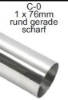 Bild von Endrohrvariante zu Auspuff gerade  rund  1x76mm  nicht eingerollt ohne Absorber