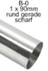 Bild von Endrohrvariante zu Auspuff gerade  rund  1x90mm  nicht eingerollt